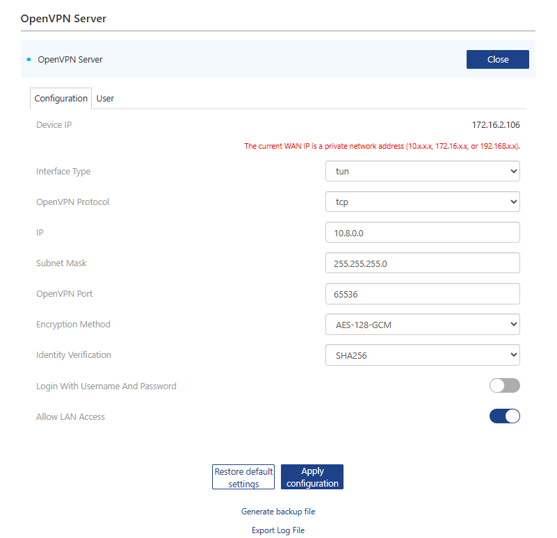 Chapter 9 VPN Server and Client | WAVLINK User Guide
